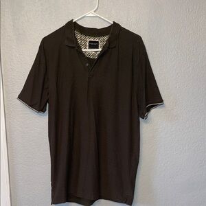 Denim & Flower Dark Polo Shirt